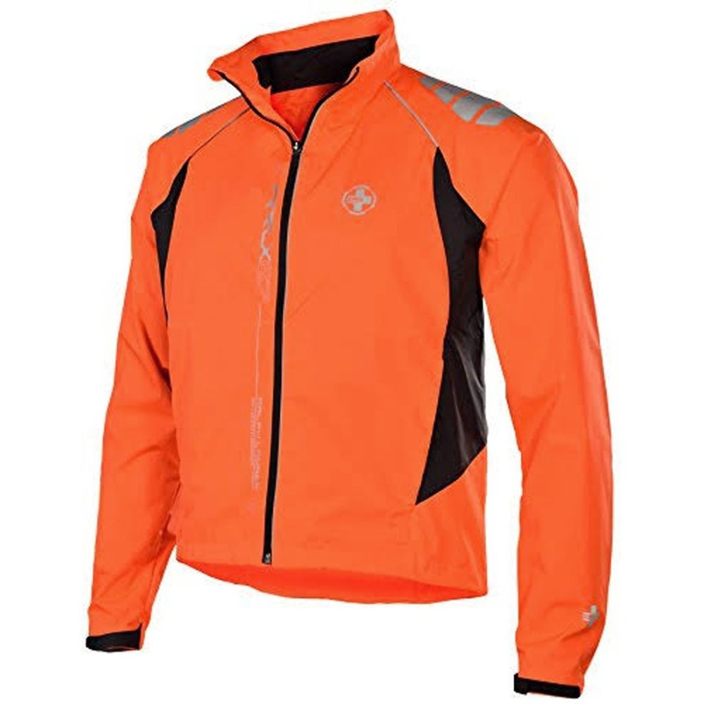 NEW $195 RLX Ralph Lauren Windbreaker Jacket! Orange & Black Lightweight Shell